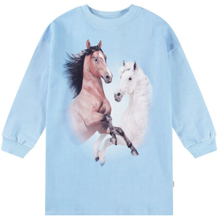 Molo Sweatkjole - Cyrella - Bleu Horses