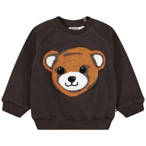 Molo Sweatshirt - Disc - Teddy Friend - Dark Cocoa