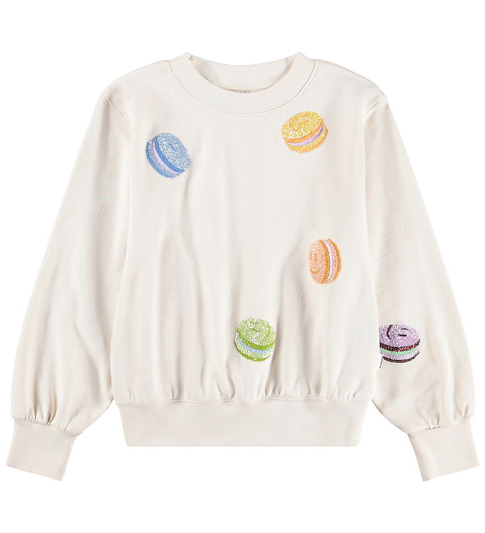Molo Sweatshirt - Marge - Macaroon Shine m. Palietter