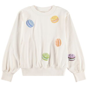 Molo Sweatshirt - Marge - Macaroon Shine m. Palietter