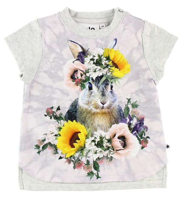 Molo T-shirt - Erin - Flower Bunny - 56 - Molo T-Shirt