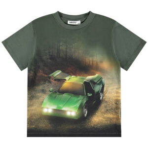 Molo T-shirt - Riley - Green Car