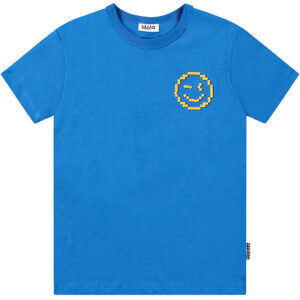 Molo T-shirt - Riley - Lapis Blue m. Smiley