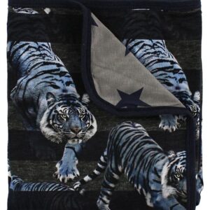 Molo Tæppe - 80x75 - Niles - Blue Tigers