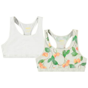 Molo Toppe - 2-pak - Jade - Cherries White