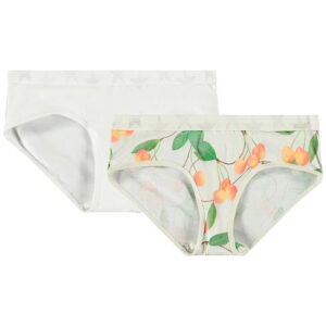 Molo Trusser - 2-pak - Jana - Cherries White