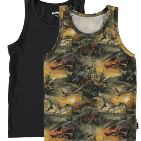 Molo Undertrøjer - Jayden - 2-pak - Dino Black