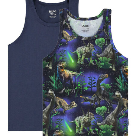 Molo Undertrøjer - Jayden - 2-pak - Dino Galaxy