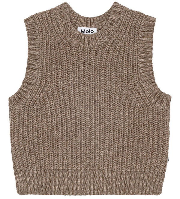 Molo Vest - Uld/Akryl - Gilberte - Brown Sugar