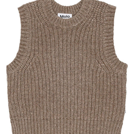 Molo Vest - Uld/Akryl - Gilberte - Brown Sugar