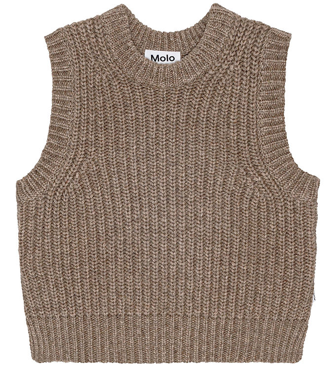Molo Vest - Uld/Akryl - Gilberte - Brown Sugar