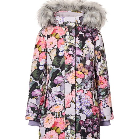 Molo Vinterfrakke - Peace - Flower Art m. Imiteret Pels