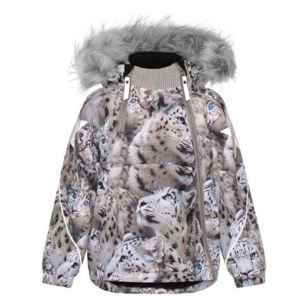 Molo - Vinterjakke Hopla Fur - Snowy Leopards - 86