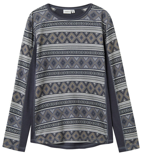 Name It Bluse - Uld - NkmWillto - Ombre Blue/ICELAND