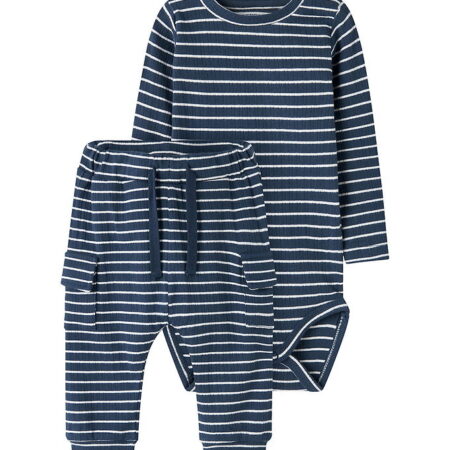 Name It Bodysæt - Body/Bukser - Rib - NbmOconnor - Insignia Blue