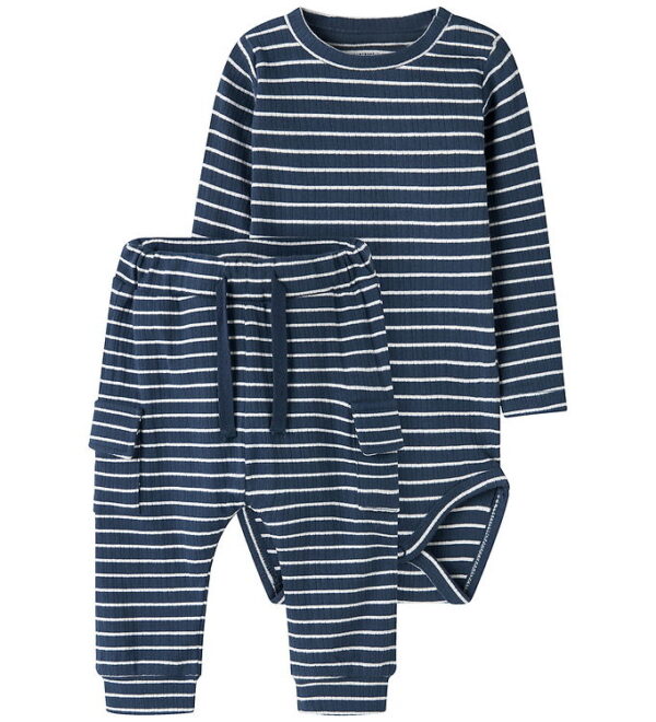 Name It Bodysæt - Body/Bukser - Rib - NbmOconnor - Insignia Blue