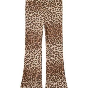Name It Bukser - BootCut - Turtledove m. Leopardprint