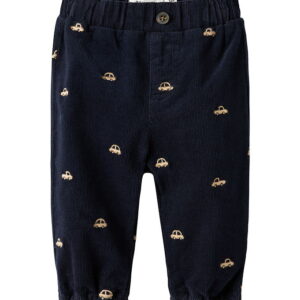 Name It Bukser - Fløjsvelour - NbmBen - Baggy - Navy Blazer