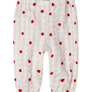 Name It Bukser - NbfFisina - Light Lilac m. Hjerter