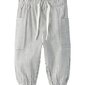 Name It Bukser - NbmFar - Cloud Dancer/Navy Blazer