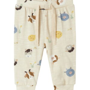 Name It Bukser - NbmLarm - Peyote Melange m. Print