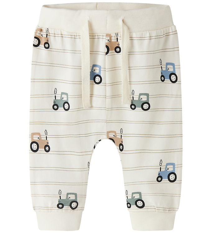 Name It Bukser - NbmVroels - Antique White/Tractors