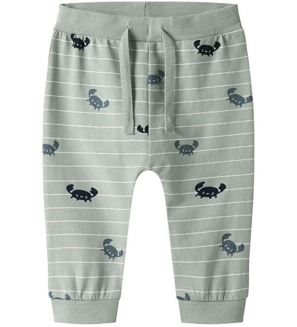 Name It Bukser - NbmVroels - Aqua Gray/Crabs