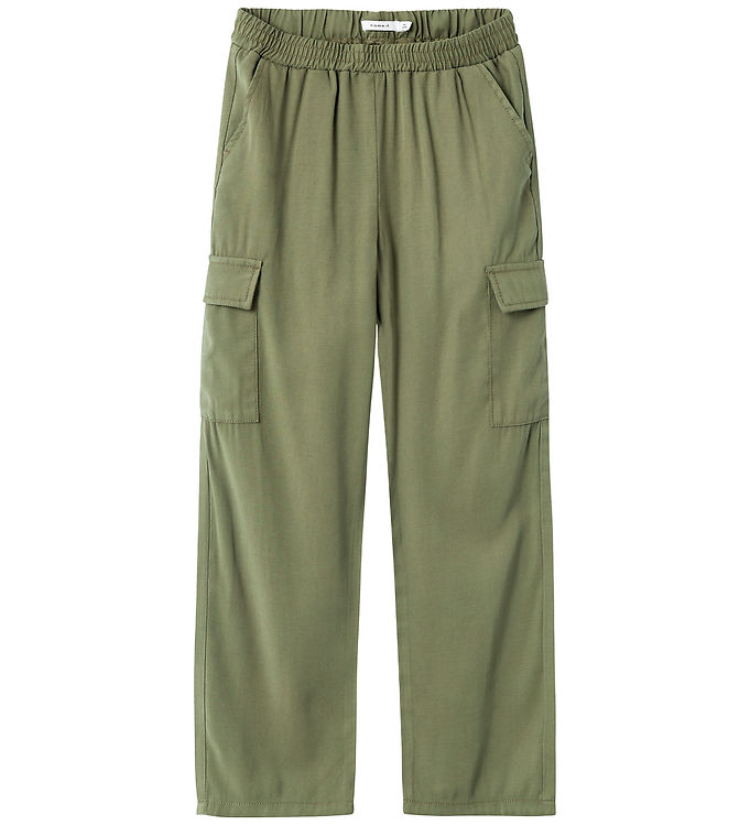 Name It Bukser - NkfBella - Deep Lichen Green