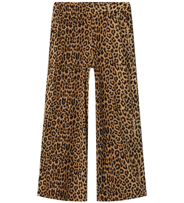 Name It Bukser - NkfNuni - Sort m. Leopardprint