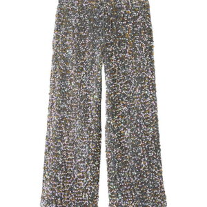 Name It Bukser - NkfPrunica - Granite Grey m. Palietter