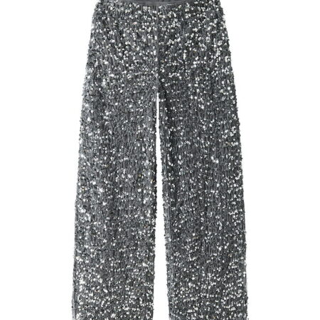 Name It Bukser - NkfRunica - Lave Smoke m. Palietter