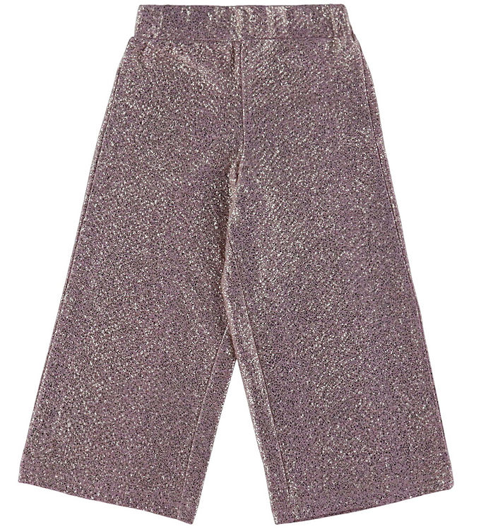 Name It Bukser - NmfDitsa - Mauve Mist m. Glimmer