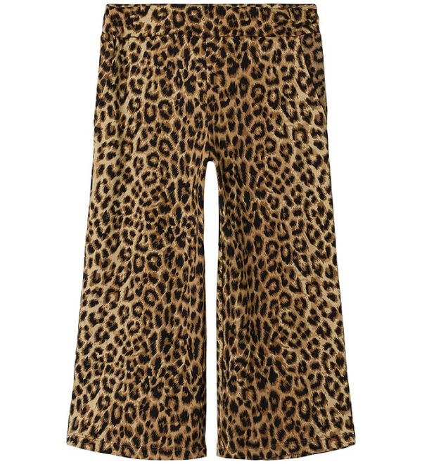 Name It Bukser - NmfNuni - Sort m. Leopardprint