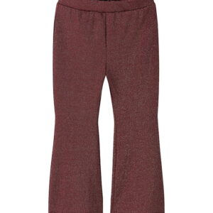 Name It Bukser - NmfRoisin - Bootcut - Burgundy m. Glimmer