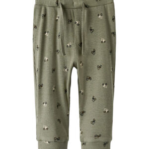 Name It Bukser - Rib - NbmNivan - Dusty Olive m. Print