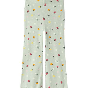Name It Bukser - Rib - NmfVemia - Pale Aqua/Fruit Flower