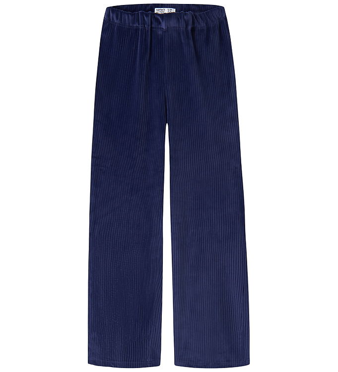 Name It Bukser - Velvet - NkfVeloa - Evening Blue