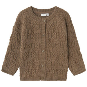 Name It Cardigan - Uld - Strik - NmfWrilla - Walnut