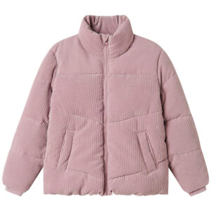 Name It Dynejakke - Fløjl - NkfMelina - Mauve Shadows