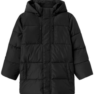 Name It Dynejakke - NkmMedow03 - Noos - Sort