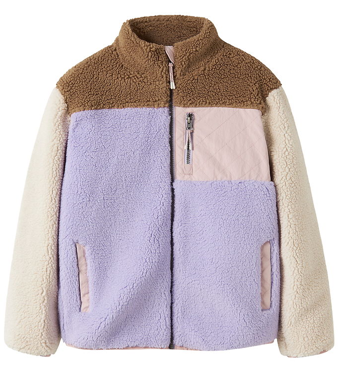 Name It Fleccejakke - Teddy - NkfMacey - Lavender