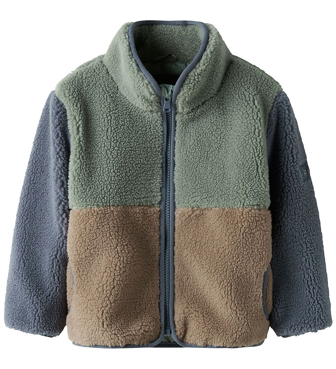 Name It Fleecejakke - Teddy - NmmMimba - Chinois Green