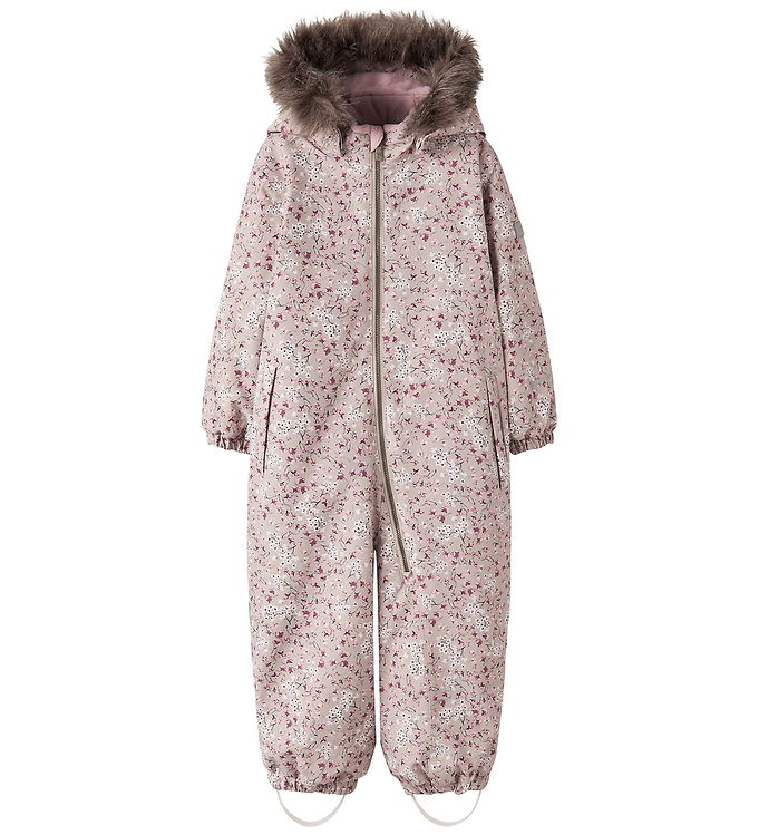 Name It Flyverdragt - NmfSnow10 - Pure Cashmere/Floral Garden