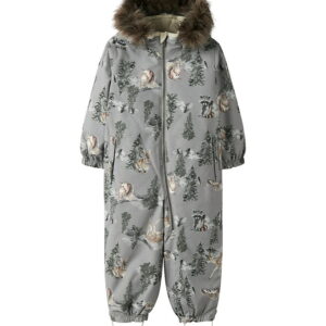 Name It Flyverdragt - NmnSnow10 - Ultimate Grey/Woodland