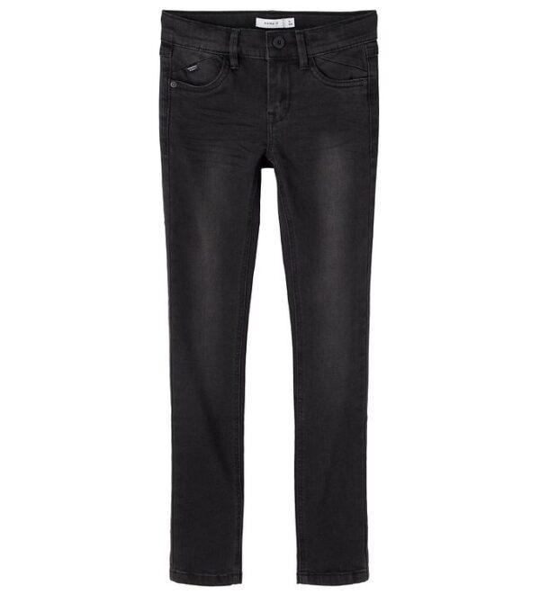 Name It Jeans - NkmPete - Noos - Black Denim - 6 år (116) - Name It Bukser - Jeans