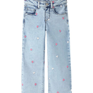 Name It Jeans - NmfRose - Noos - Lgt. Blue Bleached Denim/Hearts