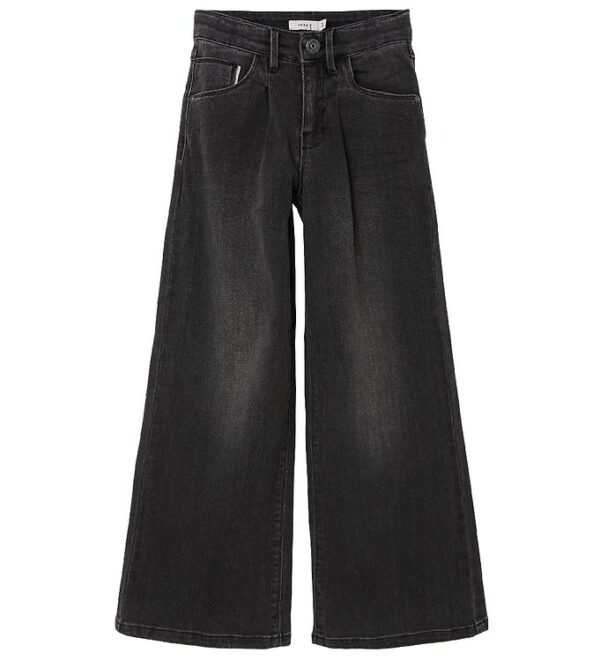 Name It Jeans - Noos - NkfBwide - Black Denim - 6 år (116) - Name It Bukser - Jeans