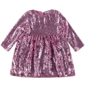 Name It Kjole - NmfRuscing - Lilac Sachet m. Pailletter