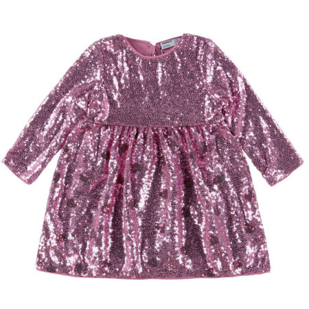 Name It Kjole - NmfRuscing - Lilac Sachet m. Pailletter