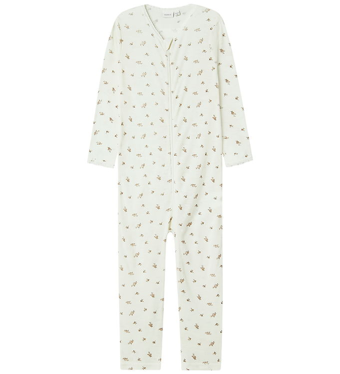 Name It Natdragt - Uld - NmfWang - Snow White/Small flowers